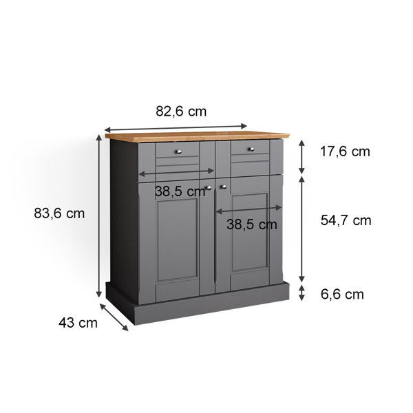 August Grove Jefferson Creek 2 Drawer Chest of Drawers Wayfair.co.uk